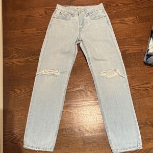 Levi's Light Blue Distressed Women Jeans